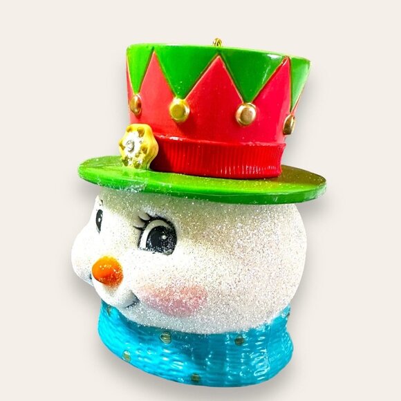 Hallmark Keepsake Cookie Jar Surprise Ornament Set With Santa & Snowman Miniatur - Picture 10 of 13